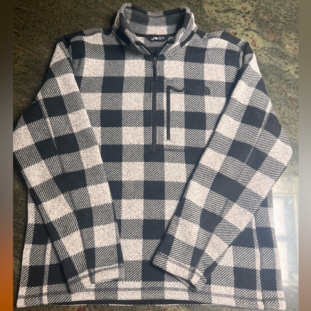 The North Face Gordon Lyons ½ Zip // Black Plaid // XL